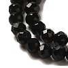 Natural Black Onyx Beads Strands G-K020-3mm-30-5