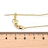 1MM Brass Wheat Chain Adjustable Slider Necklaces NJEW-M108-21G-4