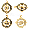 50Pcs Tibetan Style Alloy Pendants FIND-SC0020-97-7