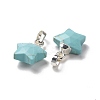Synthetic Turquoise Charms G-F584-A20-S-3
