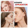16Pcs 4 Style Brass Word Faith & Baby Stud Earrings for Women KK-CA0002-44-6