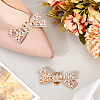 2Pcs Bowknot Alloy Rhinestone Shoe Decorations FIND-CP0002-26B-4
