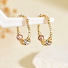 Brass Hoop Earrings KG9891-1-1