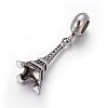 Retro 304 Stainless Steel European Style Dangle Charms LS-OPDL-L013-44AS-2