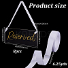 8Pcs Acrylic Reserved Hanging Signs OACR-GA0001-28-2