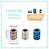 3Pcs 3 Colors Titanium Alloy Spacer Beads PALLOY-NB0002-52-2