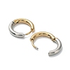 Ion Plating(IP) Two Tone 304 Stainless Steel Huggie Hoop Earrings EJEW-A106-02B-2