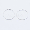 Long-Lasting Plated Brass Hoop Earrings Findings KK-K204-179P-NF-1