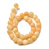 Natural Yellow Jade Bead Strands G-K121-01-14mm-5
