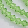 Faceted Bicone Glass Beads Strands EGLA-P017-3mm-01-3