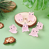 DIY Translucent Resin Pig Mobile Phone Strap Making Kits DIY-YW0011-17-3