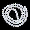 Imitation Jade Bicone Frosted Glass Bead Strands GLAA-F029-JM4mm-A06-2