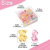 140Pcs Transparent Acrylic Beads MACR-FS0001-98-4