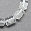 Natural Quartz Crystal Column Beads Strands G-S115-18-1