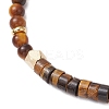 Natural Tiger Eye Braided Bead Bracelets BJEW-JB11241-06-3