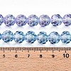 Baking Paint Transparent Glass Beads Strands DGLA-A035-T10mm-A06-5