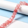 Cherry Quartz Glass Beads Strands G-K335-02E-4