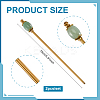 2Pcs Brass Hair Sticks OHAR-PH00003-2