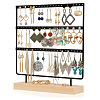 Triple Levels Rectangle Iron Earring Display Stand LS-CON-PW0001-151B-02-1