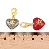 6Pcs Heart with Star Moon Sun Glass Pendant Decorations HJEW-JM03166-3