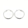 Ring 304 Stainless Steel Hoop Earrings EJEW-O024-09P-1