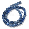 Dyed & Heated Natural Blue Aventurine Beads Strands G-E571-A10-02-3