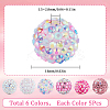 30Pcs 6 Style Polymer Clay Pave Rhinestone Beads CLAY-SC0001-78A-2