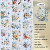 2Rolls 2 Colors Flower Pattern Planner Stickers PET Adhesive Tape DIY-CN0001-42A-3
