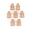 Rack Plating Brass Micro Pave Clear Cubic Zirconia Pendants LS-X-KK-T060-17-RS-1