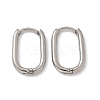 Non-Tarnish 304 Stainless Steel Oval Hoop Earrings X-EJEW-M218-02A-P-4