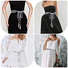 1Pc Cotton and Linen Flower Lace Tassel Waist Belly Belts AJEW-GF0012-32A-5