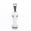 Non-Tarnish 304 Stainless Steel Letter Pendants STAS-H127-I-P-1