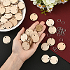 100Pcs Undyed Unfinished Wood Links DIY-SP0005-50-4