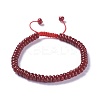 Adjustable Nylon Cord Braided Bead Bracelets BJEW-F369-B10-1
