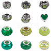 60Pcs 12 Styles Alloy Rhinestone/Enamel European Beads & Resin European Beads Kits DIY-PA0001-06B-1