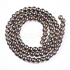 Electroplate Transparent Glass Beads Strands LS-GLAA-T032-T4mm-AB02-3