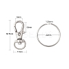 25Pcs Alloy Swivel Lobster Claw Clasps PALLOY-CJ0003-02-2