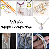 6Pcs Rack Plating Brass Micro Pave Cubic Zirconia Twister Clasps ZIRC-UN0001-08P-6