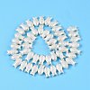 Transparent Spray Painted Glass Beads Strands GLAA-N001-44-3