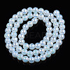 Electroplate Transparent Glass Beads Strands GLAA-T032-T6mm-AB14-3