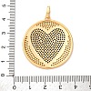 Brass Micro Pave Cubic Zirconia Pendants KK-U076-15G-4