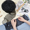 Polyester Pleated Lace Trim Ribbon OCOR-WH0079-45A-4
