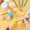 8Pcs Mushroom & Christmas Tree Schima Superba Wooden Children Toys WOOD-NB0001-75-3