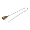 Natural Unakite Cone Pointed Dowsing Pendulums G-A249-02S-04-3