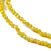 Transparent Electroplate Glass Beads Strands EGLA-H107-01A-B06-3