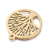 Ion Plating(IP) 304 Stainless Steel Pendants STAS-L245-016G-2
