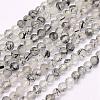 Natural Black Rutilated Quartz Beads Strands G-F509-34-3mm-1