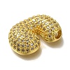 Brass with Cubic Zirconia Pendants KK-Q818-02C-G-2
