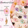 25Pcs 5 Colors Alloy Enamel Pendants ENAM-CJ0003-60-2