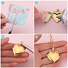 4Pcs 2 Colors 316 Surgical Stainless Steel Locket Pendants STAS-BBC0005-06-6